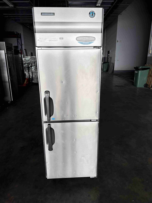 Hoshizaki 2 Door Upright Chiller + Freezer Combination | Used Commercial Refrigerator For Sale